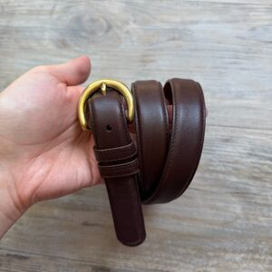 Vintage Coach Belt #8400 British Brown Leather USA Women’s Large 90s Y2K